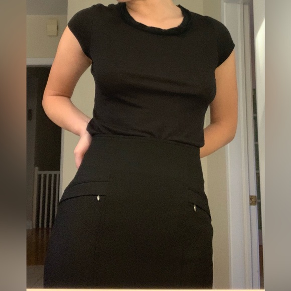Dalia collection Black Pencil Skirt - Picture 2 of 3